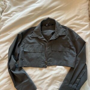 Zara Charcoal Utility Jacket for Women